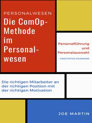 cover image of Die ComOp-Methode im Personalwesen